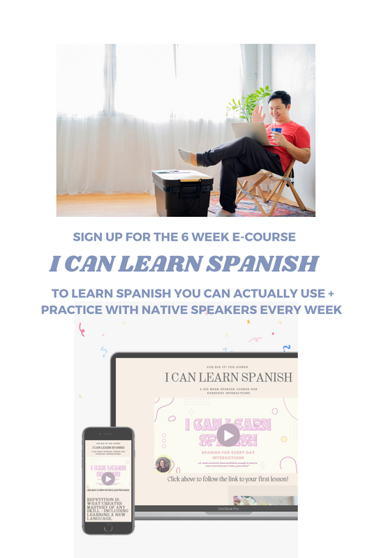 I CAN LEARN SPANISH - 6 WEEK ECOURSE